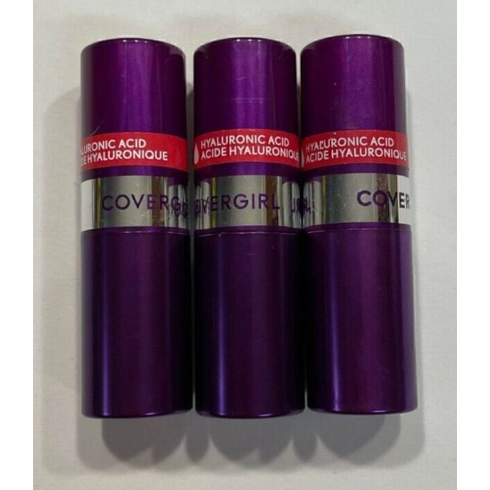 Covergirl Simply Ageless Moisture Renew Core Lipstick Devoted Red 310 Lot of 3